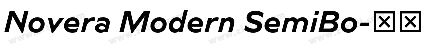 Novera Modern SemiBo字体转换